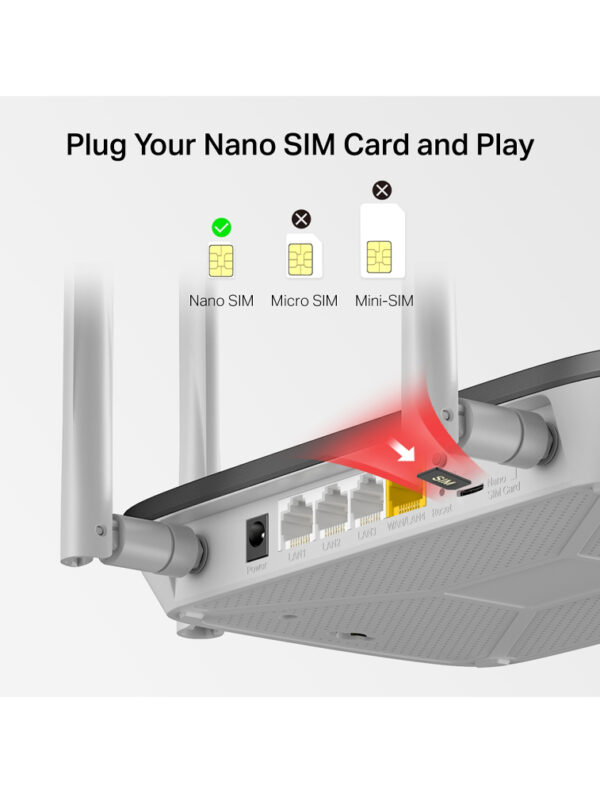 vbmn Router inalámbrico MB135-4G